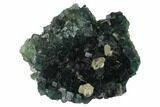 Green Fluorite and Yellow Calcite Association - Fluorescent! #138720-2